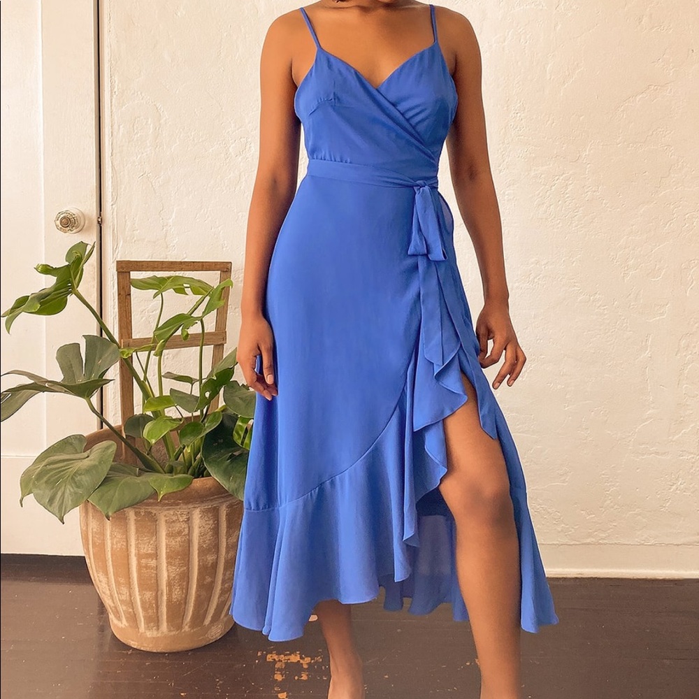 NWT Midi Blue Dress